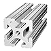 8020, 1515, 15 Series 1.5 Inch x 1.5 Inch T-Slotted Aluminum Extrusion DIY Extruded Linear Slot Bar Rail 80/20 (Clear Anodize, 24