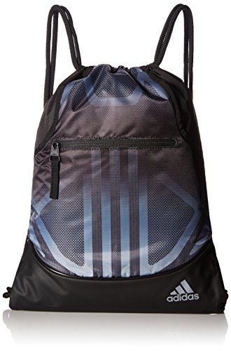 adidas Alliance II Sack Pack, One Size, Black Texture Print/Light Onix