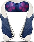 Back Massager with Heat - Shiatsu Neck Back Massager - Christmas Fashion Gifts for Boyfriend, Girlfriend, Everyone, Grandma, Grandpa - Kneading Electric Back Massage Pillow for Back, Neck, Shoulder