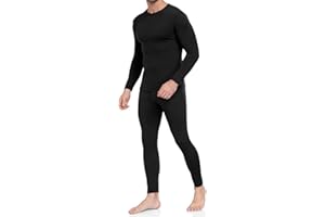 WEERTI Thermal Underwear for Men Long Johns with Fleece Lined Base Layer Men Cold Weather Top Bottom