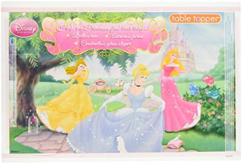 Neat Solutions 18 Piece Disney Princess Table Topper, Pink Multi