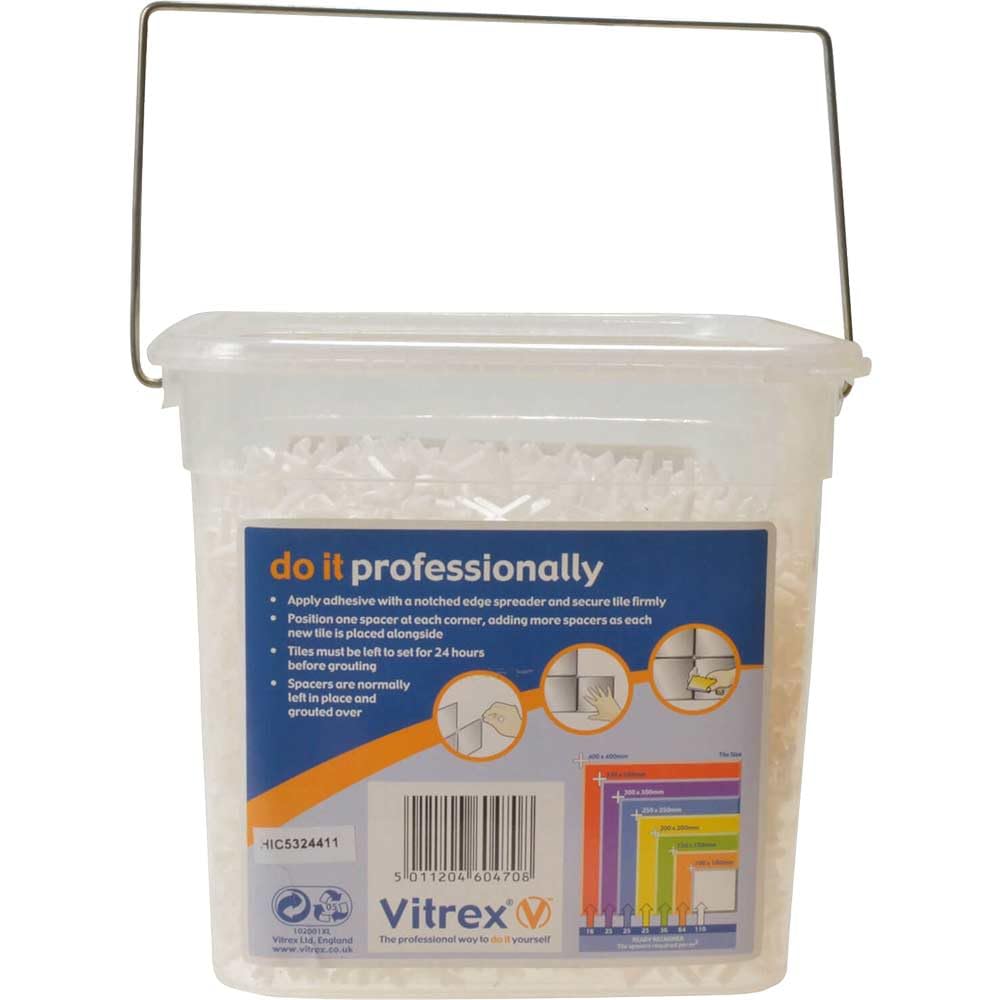 Vitrex 10 202600V 2.50mm Tile Spacers (Pack of 3000)