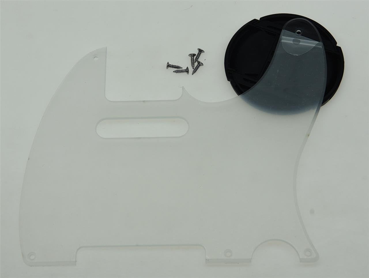 KAISH Clear American Vintage 5 Hole Tele Pickguard TL Guitar Pick Guard Scratch Plate for Tele/Telecaster Transparent