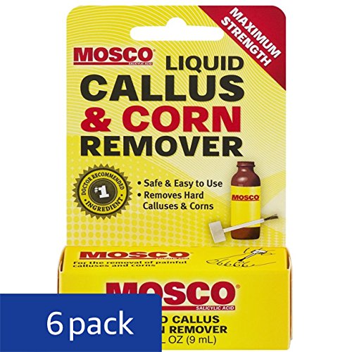 Mosco Liquid Callus & Corn Remover, Maximum Strength, 0.3-Ounce (Pack of 6)