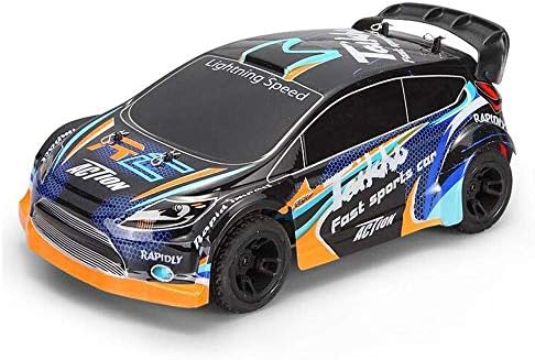 Showkig Full-scale High-speed Remote Control Race Car Metal Chassis Four-wheel Drive Electric Drifting Mosquito Car 1:24 2.4G Electric Brushed 4WD RC Rally Car RTR