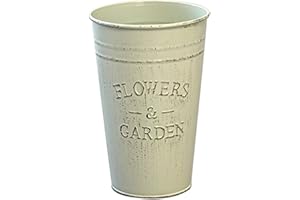 Galvanized Metal Vases Rustics Flower Bucket for Cut Flowers,Retro Flower Container for Wedding Table Centerpieces French Flo