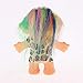 Fityle Dollhouse Miniature Colorful Hair Troll Doll Leprocauns Figures Toy Cake Toppers Kids Children School Project
