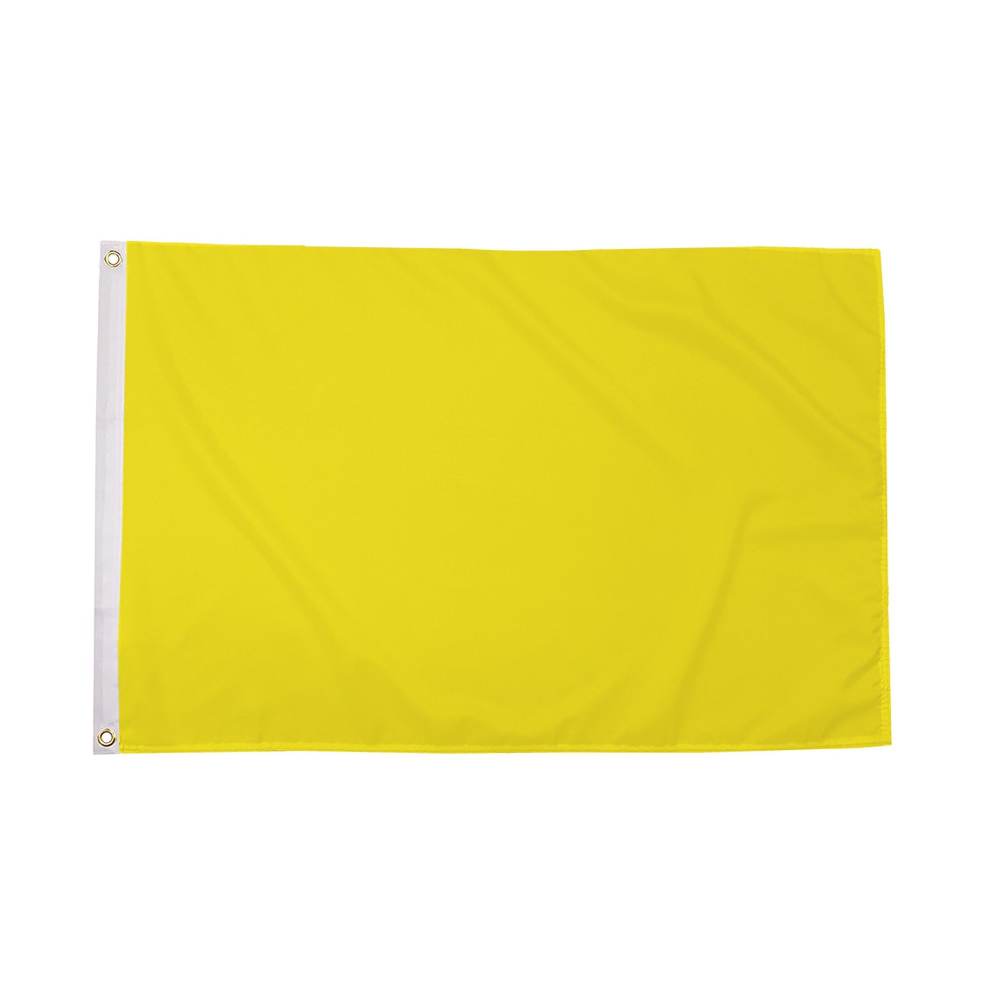Flagtex Yellow Plain Colour Flag Large 8ft x 5ft (240cm x 150cm) - Giant Solid Yellow Vivid Outdoor Polyester Flag Weather Resistant Banner for Outdoor Display Events — image 1
