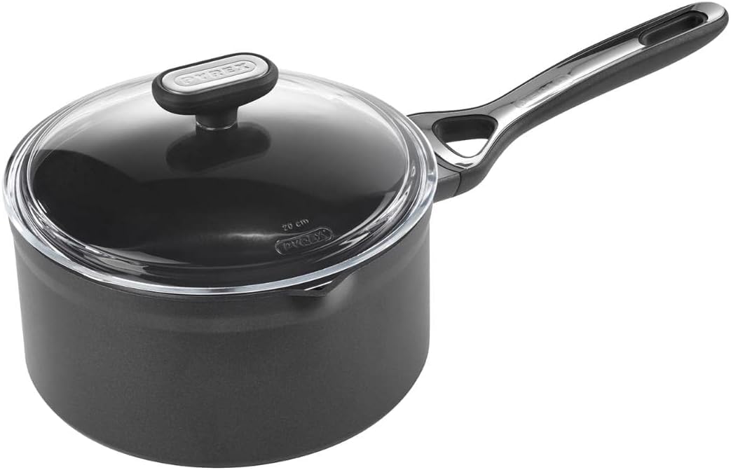 Pyrex Origin + Aluminium Saucepan with Lid 2.20 L/Diameter 18 cm