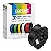 TIANSE PLA Filament 1.75mm PLA 3D Printer Filament, 1kg Cardboard Spool (2.2 lbs), Dimensional Accuracy +/- 0.03mm (Black 1-Pack)