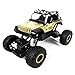 Tuptoel RC Cars 1/18 Scale High Speed RC Truck 4 Wheel Drive Jeep Crawler Truck 2.4Ghz 4WD High Speed Remote Control Racing Cars Electric Fast Race Buggy Hobby Car - Golden