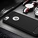 iPhone 7 Case, CC Kimico Soft Slim Fit Thin Resilient Anti Skid Shockproof Protection Defense Shield Shock Absorption and Carbon Fiber Design Cover for Apple iPhone 7 (black)