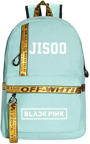 Amazon Co Jp 10代の少女の男の子のための女性韓国学生スクールバッグ大きなナイロンチェーンusbバッグパック Jisoo シューズ バッグ