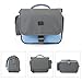 BAGSMART Digital SLR/DSLR Compact Camera Shoulder Bag, Travel SLR Gadget Bag, Light Blue