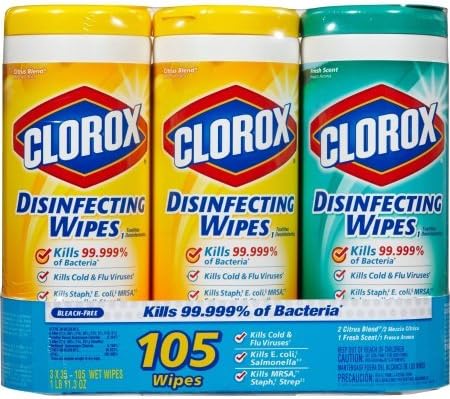Clorox Disinfecting Wipes Value Pack, Scented, 105 Count