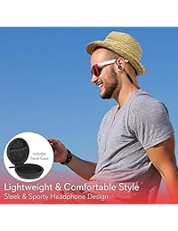 Auriculares inalámbricos Bluetooth   Auriculares deportivos impermeables con micrófono para responder llamadas