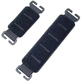 DraCra 2 Pack Molle Patch Panel Straps with Dual Sided Hook and Loop Attachment Morale Patch Mount Adapter Molle Straps for Military Tactical Backpack American Flag Patches Molle Admin Pouch Pouches