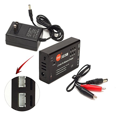 HOBBYTIGER 2S 3S LiPo LiFe Battery Balance Charger with Powe