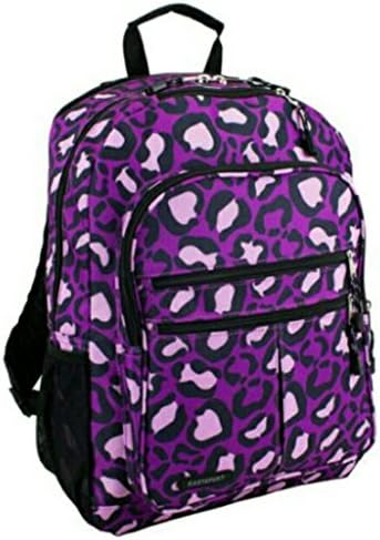 Eastsport Future Tech Backpack With Fully Padded Electronic Storage Pocket - Purple Leopard