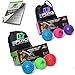 Massage Ball Set - Includes 2 Spiky Balls and 1 Lacrosse Ball - Excellent for Sciatic Nerve Massage, Trigger Point Therapy, Reflexology, Myofascial Release, Muscle Recovery, Yoga, Foot Pain