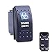 ESUPPORT Car Blue LED Zombie Light Rocker Toggle Switch ON OFF 12V 20A, 24V 10A