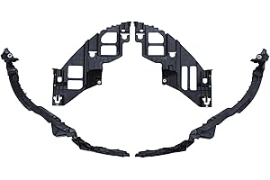 ApplianPar Front Left and Right Side Headlight Guide Support Bracket and Bumper Bracket Retainer Kit for VW Golf GTI MK6 2009
