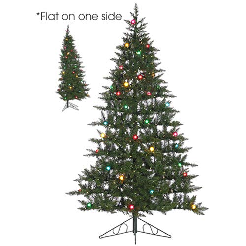 Amazon.com: SilksAreForever 7'6"Hx58 W Half-Tree/Wall Pine