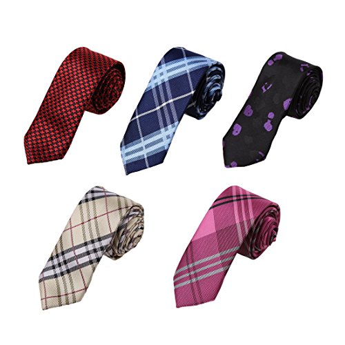 DANF0048 Various Colors Polyester Slim Ties Love Shopstyle Skinny Ties - 5 Styles Available Selection Accessories By Dan Smith