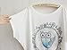 DQdq Women's Summer T-Shirt Bat-Wing Short Sleeve Bird Print Top Small White