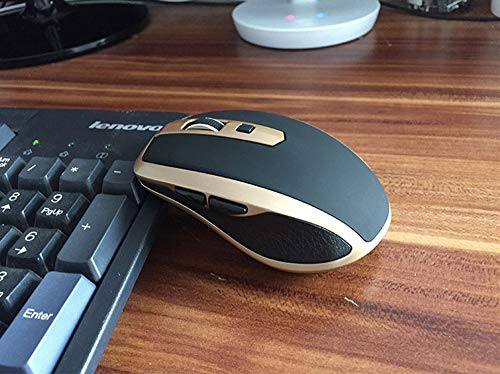 ZXC Wireless Mouse Bluetooth Optoelectronic Professional Gaming Mouse Comfortable Feel Creative Office Home,Gold