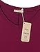 Flowy Tops,Timeson Feminine Touch Women's V-Neck Long Sleeve Shirt A-Line Casual Womens Workout Stretch Knit Basic Comfy Swing Tunic Tops Blouse Purple Red Medium