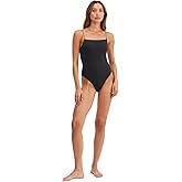 Gottex Au Naturel Golden Hour Women's Round Neck One Piece Swimsuit with Lurex Texture and Strappy Open Back