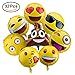 Emoji Balloons for Party Decorations, 32 Pack Helium Mylar Foil Balloons for Kid’s Birthday Party Supplies Favors , Novelty Birthday Wedding Events Decorated Accessories, 18