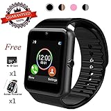 Beaulyn Bluetooth Smart Watch,Touch Screen Sport Wrist Watch Phone for Android Pedometer Smartwatch Compatible Samsung Men Women ...