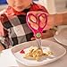 BiteSizers Portable Food Scissors with Cover - Certified Food-Safe by NSF, Stainless Steel, Cuts Baby Food (Blue Hex)
