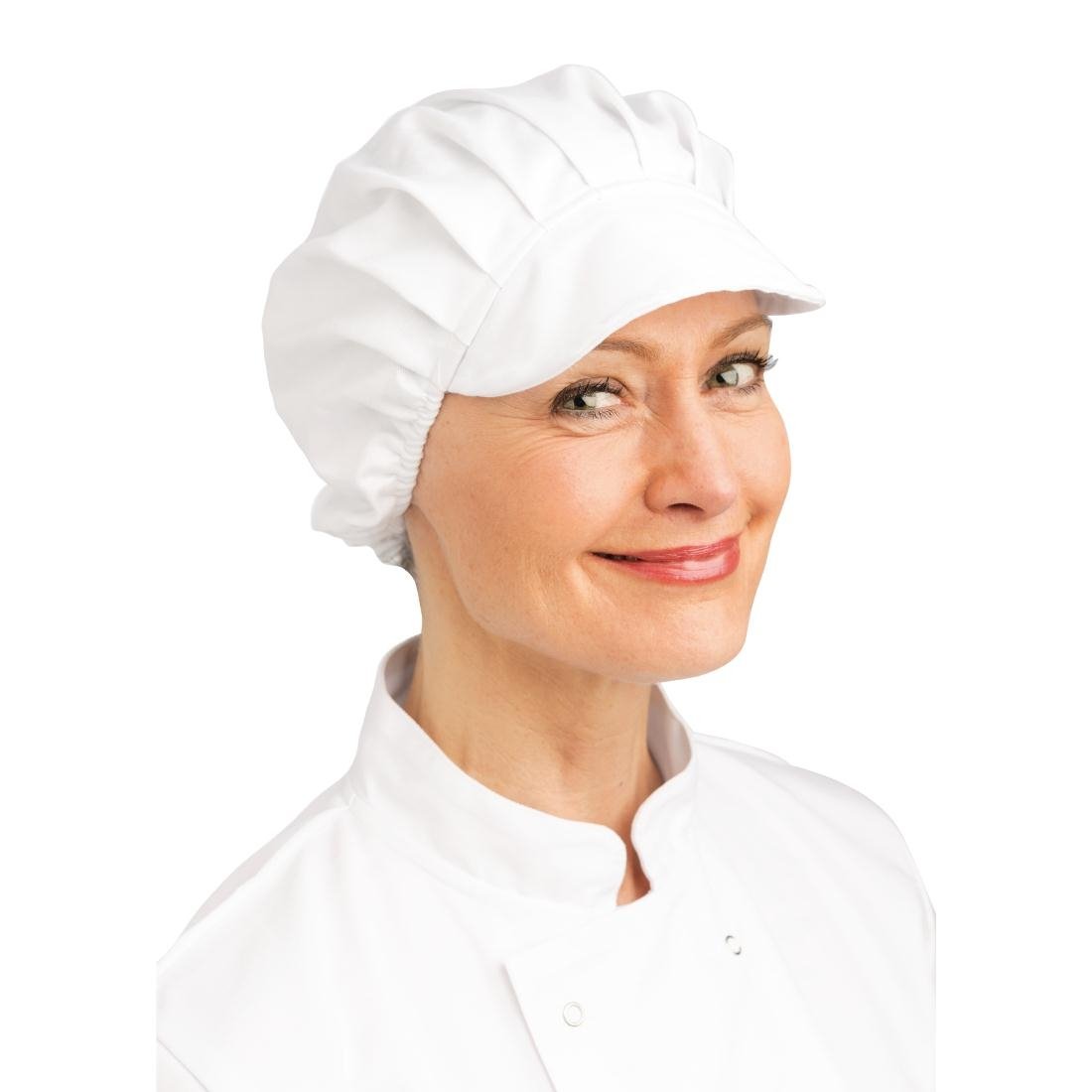 Whites Peaked Unisex Chef Hat White - Professional Kitchen Uniform Baker Hat B255