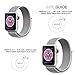 For Apple Watch Band,Soft Breathable Woven Nylon Replacement Sport Loop Band for Apple Watch Series 3/2/1 [38MMM Seashell]