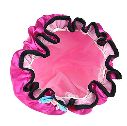 NKTM Children Shower Cap Cute Waterproof Double Layer Kids Cartoon Shower Hat 2 Pack
