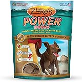 Zuke's PowerBones Dog Treats, Fresh Peanut Butter Formula, 6-Ounce
