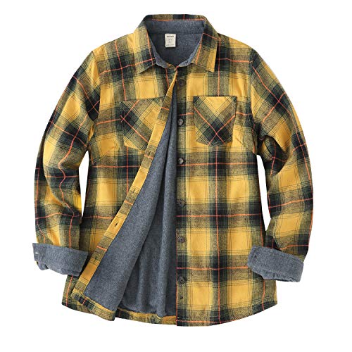 flannel jacket yellow