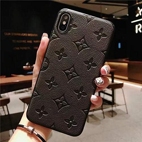 Jiehao Apple iPhone 7 Plus/8 Plus Case,Ultra-Thin Stylish TPU Case Cover, Elegant Luxury Monogram Flower Pattern Anti-Scratch Shock Absorption Protective Phone Case for iPhone 7/8 Plus 5.5",Gray