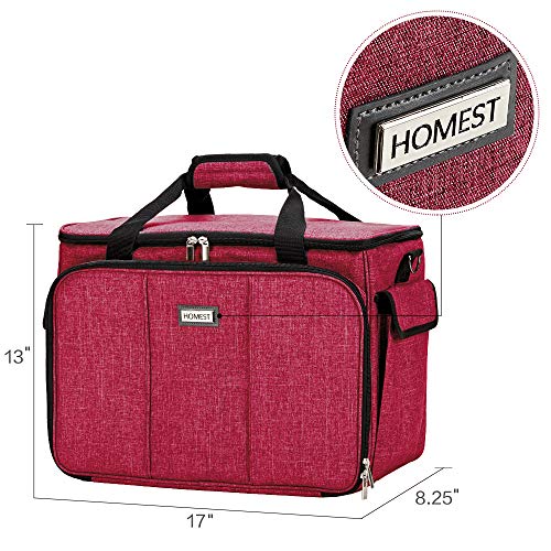 image for HOMEST Sewing Machine Carrying Case with Multiple Storage Pockets, Uni
