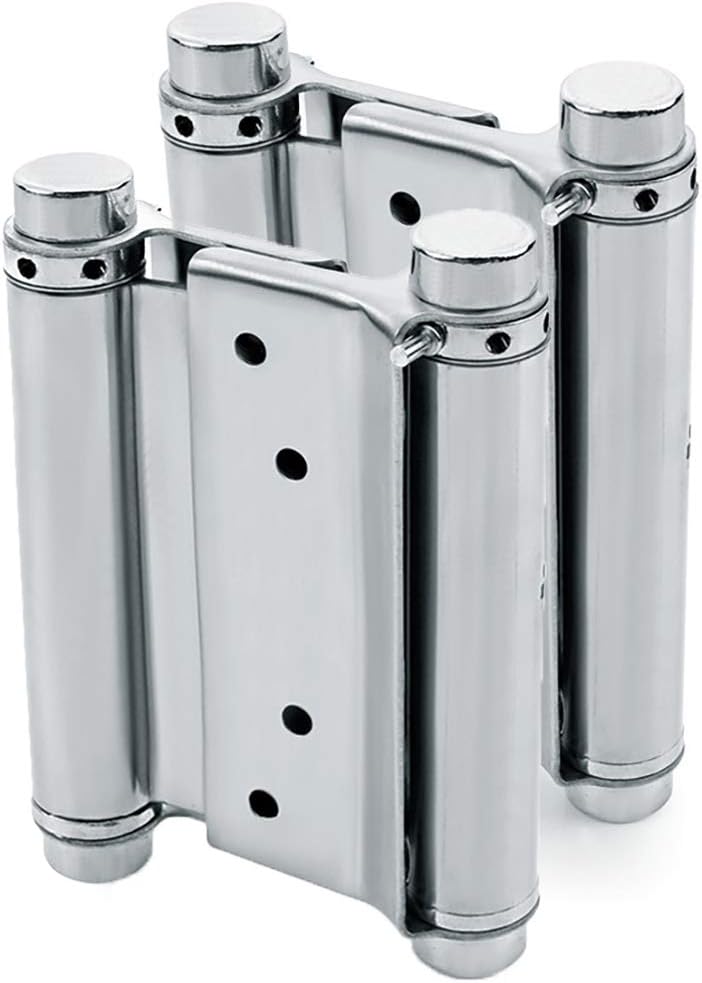 Pair of 3" (2 Pcs) Stainless Steel Cafe Saloon Door Swing Self Closing Double Action Spring