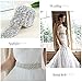 SoarDream Bridal Crystal Rhinestone Wedding Dress Sash Belt With Ivory Ribbon
