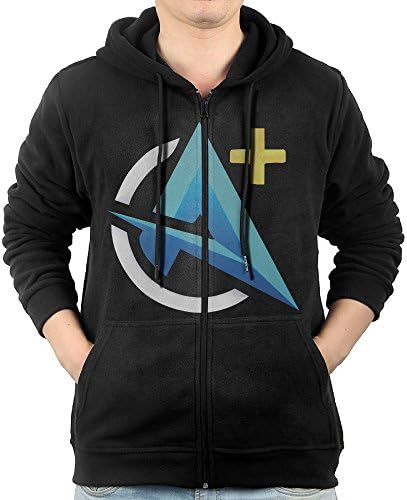 Blingerstore Casual Mens Cool YouTuber Ali-A Full-Zip Sweatshirt Hoodie Jacket XX-Large