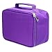 BTSKY 60 Slot Carrying Marker Case Holder --Canvas Zippered Markers Organizer for Primascolor Marker and Copic Sketch Marker (Purple)