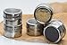 SUPERIOR QUALITY Magnetic Spice Tins; Recently IMPROVED MAGNET STRENGTH for Securing to Metallic Surface; 12-Pack Spice Jar Organizers; Spice Container Set; Free Condiment Labels