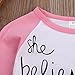 MIOIM Baby Girls Letter Pinted Saying Long Sleeve T-shirt Tops Tees Blouse