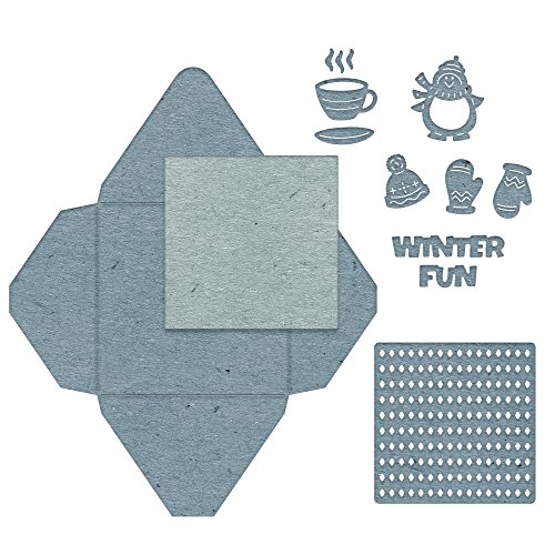 Cheery Lynn DesignsB859 Winter Fun Gift Envelope 11 Piece Die Set