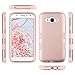 ULAK Galaxy J7 Case, Anti Slip Galaxy J7 Case Dust Scratch Shock Resistance Protective Cover for Samsung Galaxy J7 J700 (2015) with Hybrid High Soft Silicone Hard PC Case (Rose Gold)